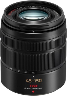 Объектив Panasonic Lumix 45-150mm f/ 4-5.6 ASPH Mega OIS G Vario черный (H-FS45150EKA)