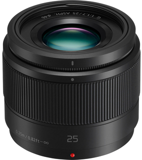 Объектив Panasonic Lumix 25mm f/ 1.7 G Aspherical (H-H025ME-K) черный