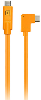 Кабель Tether Tools TetherPro USB-C to USB-C Right Angle Adapter 50cm Orange