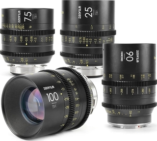 Комплект DZOFilm VESPID 4 lens Kit (25, 75, 100 T2.1 Macro 90 T2.8) PL/ EF-mount